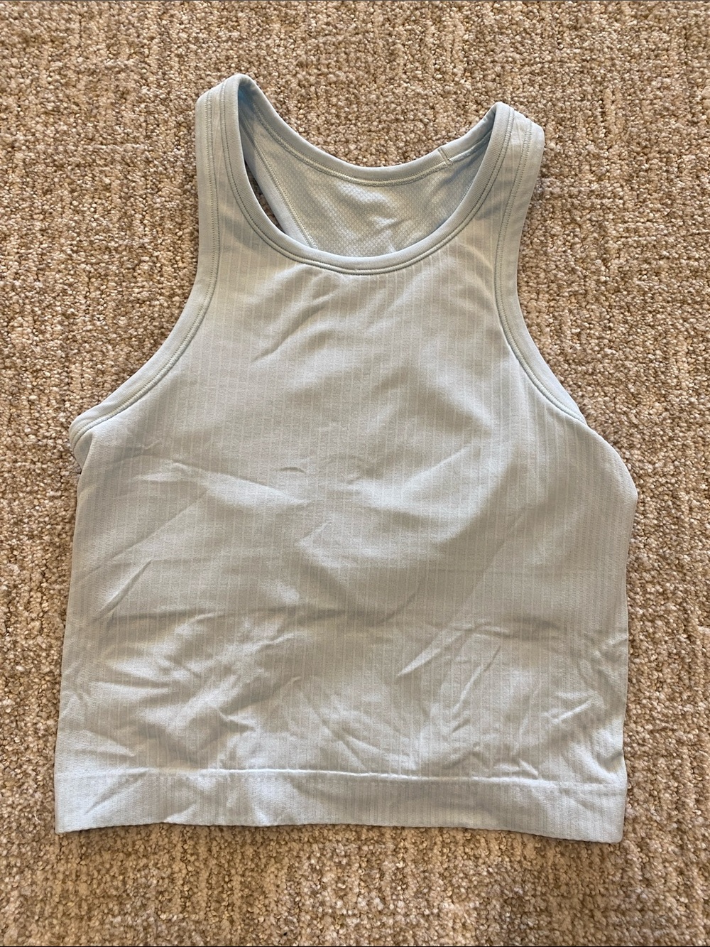 Lululemon Women's Ribbed Tank Top - Light Blue